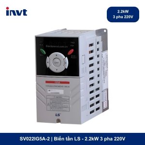 Biến tần LS SV022IG5A-2 2.2kW 3 Pha 220V