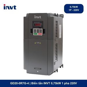 GD20-0R7G-4 _ Biến tần INVT 0,75kW 1 pha 220V