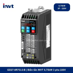 GD27-0R7G-2-B _ Biến tần INVT 0,75kW 3 pha 220V